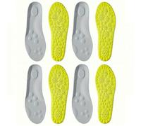GLDFW 1 paire/2 paires/4 paires de semelles orthopédiques en latex souple pour chaussures de sport, soutien de la voûte plantaire, semelles orthopédiques respirantes