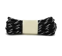 GLDFW 1 paire de lacets ronds pour chaussures de sport et de randonnée pour enfants, longueur 100/120/140/160 cm, 19 couleurs, noir/blanc, 100