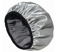 GLDFW Bonnet de douche doublé en tissu éponge réutilisable triple couche imperméable Grand bonnet de bain pour tous les cheveux, hôtel, voyage
