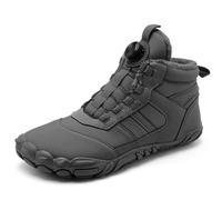 GLDFW Bottes d'hiver parent-enfant pour homme et femme - Antidérapantes - Chaudes - Fourrure - Décontractées - Pour garçons/filles, gris, 42 2/3 EU