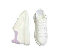 GLDFW Chaussures décontractées pour femme Printemps Designer Baskets compensées blanches Plate-forme Tennis Baskets féminines pour la marche, violet, 38.5 EU