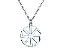 GLDFW Collier ethnique avec pendentif ancien pour homme et femme Amulette Talisman, Collier pendentif bijoux chaîne ras du cou corde gemme médaillon clavicule colliers en acier inoxydable naturel