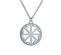 GLDFW Collier ethnique avec pendentif ancien pour homme et femme Amulette Talisman, Collier pendentif bijoux chaîne ras du cou corde gemme médaillon clavicule colliers en acier inoxydable naturel