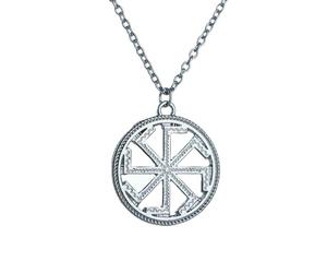 GLDFW Collier ethnique avec pendentif ancien pour homme et femme Amulette Talisman, Collier pendentif bijoux chaîne ras du cou corde gemme médaillon clavicule colliers en acier inoxydable naturel