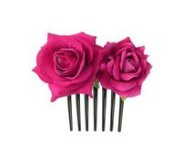 GLDFW Double Flanelle Rose Pinces à Cheveux pour Femmes Fille Bande à Cheveux Fourchette Peigne Épingle à Cheveux Fleur Bijoux Accessoires Cheveux