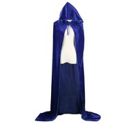GLDFW - Longue cape à capuche en velours pour Halloween, sorcière, sorcière, Noël, cosplay, rouge
