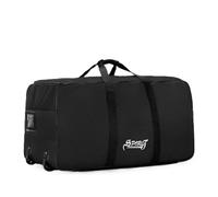 GLDFW Sac de pique-nique de style camping extérieur Boîte de rangement avec roulettes Grande capacité Sac de voyage extra large, Noir