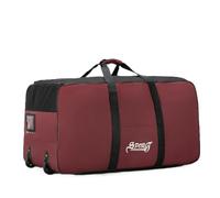 GLDFW Sac de pique-nique de style camping extérieur Boîte de rangement avec roulettes Grande capacité Sac de voyage extra large, Rouge