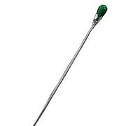 GLDW Baguette Cheveux,Bâton De Cheveux Rétro pour Femmes Plaqué Argent Antique Émeraude Magnolia Fleur Épingles À Cheveux Baguettes De Cheveux Chinois Épingle À Cheveux Vintage Chignon Baguettes