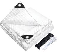 GLDYTVF Bâche Transparente Leno résistante et imperméable, résistante aux UV, Coins renforcés et Support en Maille, idéale pour Les Jardins, Les serres et Les Tapis de Sol (0,6 x 1 m / 1,97 x 3,28 p
