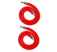 GLDYTVF Ensemble de 2 barrières de contrôle de Foule en Corde de Velours de qualité supérieure avec âme en Mousse pour la décoration d'événements, de fêtes et de lieux. Solution élégante pour la ges