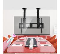 GLDYTVF Support de Plafond électrique pour téléviseur - Support de Sol pour téléviseur LCD, Support de télévision télescopique électrique à Levage Automatique avec télécommande et interrup