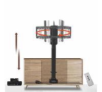 GLDYTVF Support de Plafond électrique pour téléviseur - Support de Sol pour téléviseur LCD, Support télescopique à Rotation Manuelle à 360°, Compatible avec la Plupart des téléviseurs et m