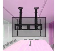 GLDYTVF Support Mural électrique pour téléviseur LCD - Pied de Sol avec télécommande et Levage Automatique au Plafond, supportant jusqu'à 100/130 kg, Hauteur réglable et Installation facil