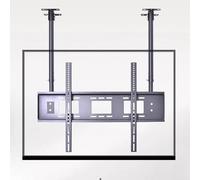 GLDYTVF Support Mural pour téléviseur au Plafond - Support Double Colonne réglable en Hauteur, Fixation inclinable pour téléviseurs de 32 à 100 Pouces, Charge maximale 75 kg, Compatible VE