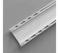 GLDYTVF Système de Tringle à Rideaux Double Ultra-Mince, Fixation au Plafond, pour intimité dans Les Camping-Cars et Les hôpitaux, tringles Blanches de 290 cm (2 x 145 cm)