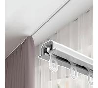 GLDYTVF Système de Tringle à Rideaux Invisible - Tringle à Rideaux Blanche dissimulée, fixée au Plafond, Droite, pour fenêtres/séparations de pièces, 110 cm / 3,6 pi - Idéal pour Une décoration Mode