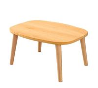 GLDYTVF Table Basse Pliante Minimaliste en Bois, Table rectangulaire Basse de 60 cm pour Petits espaces, Style Japonais, idéale pour étudier, Travailler, Lire ou s'asseoir par Terre.