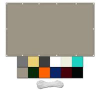 GLDYTVF Toile de Remplacement imperméable pour pergola 5x8m avec écran d'intimité, en Polyester résistant aux intempéries, Couleur Kaki (Corde Offerte).