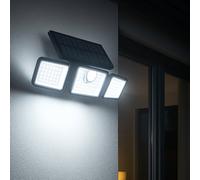 Lumisky Projecteurs solaires GLEAMAX 700LM – détecteur de mouvement, télécommande – Lot de 2 Noir