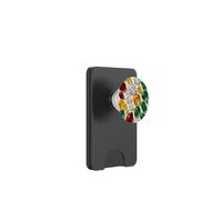 Gleaming Gemstone Pattern with Emerald Ruby and Topaz PopSockets PopWallet pour MagSafe