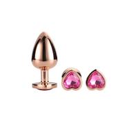 Gleaming Love Rose Gold Plug Set Midnight Magic Thrilling Starship Gold Taille Unique