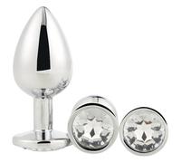 Gleaming Love - set de plugs anaux (argent, 3 pièces)