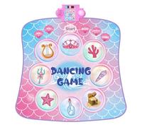 Gleamkid Tapis de Danse pour Fille, Tapis Danse à 9 flèches, Tapis Musical Enfant avec 3 Modes de Jeu, Musique intégrée, Cadeaux d'anniversaire pour Filles de 3 à 12 Ans