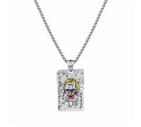 GleaMora Joker Collier Hommes Titane Acier Collier Personnalisé Saint Valentin Loisirs Vacances Hip Hop Lumière Luxe Cadeau D’anniversaire