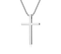 GleaMora Titane acier Croix pendentif unisexe Ins Style Punk Hip Hop collier bijoux anniversaire lumière luxe cadeau de fête d’anniversaire