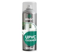 GLEAN Nettoyant UPVC en Aérosol | 500ml | SÉCURITÉ FOIL | Nettoyant PUISSANT à base de Solvant pour UPVC | Idéal pour Portes, Cadres de Fenêtres & Tous Matériaux Synthétiques, Y Compris Effet Bois