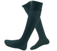 Gleann Righ Chaussettes en laine pour kilt pour homme fabriquées en Écosse (as8, numérique_4, numérique_13, normales, normales, vert bouteille, taille M 8/10 US), vert bouteille, Medium