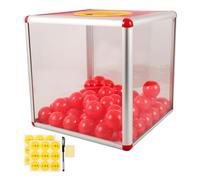 GLEAVI 1 Ensemble Boîte à Tirage Transparent avec Accessoires pour Loterie Urne Multifonctionnelle pour Réunions et Collecte de Dons Papier et Stylo
