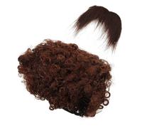 GLEAVI 1 Ensemble Costume de Pirate Perruque Moustache Set de Déguisement pour Halloween Cosplay Accessoires Réutilisables