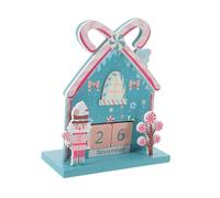 GLEAVI 1 Ensemble Ornement de Calendrier en Bois décor de Bureau Blocs de Calendrier pour Bureau Mignon Rose Calendrier des Blocs Cadran quantième perpétuel Calendrier de Bureau