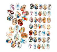 GLEAVI 1 Ensemble Set de Cabochons Verre à Motif pour Création de Bijoux Accessoires DIY pour Pendentifs Colliers Boucles Oreilles