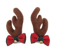 GLEAVI 1 Paire de Bois de Renne pour Casque de Moto : décoration de Noël en Forme de Bois de Renne - Ventouse - Décoration pour Casque de Moto ou Scooter