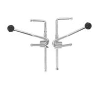 GLEAVI 1 paire de repose-pieds réglables pour fauteuil roulant - Mécanisme de surélévation réglable - Pièces de rechange pour repose-pieds de personnes âgées - Accessoires pour fauteuil roulant