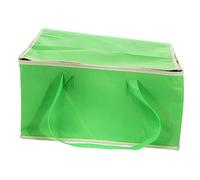 GLEAVI 1 Pièce Petit Dame Isolé Plus Chaud Pochette De Rangement pour Le Déjeuner Isolation Camping Pliant Pochette Bento Portative Green Tissu Non Tissé