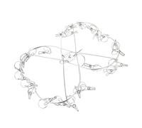 GLEAVI 1 Support De Séchage À Clip pour Vêtements Support De Séchage pour Vêtements Cintre pour Linge Crochets pour Vêtements Cintre pour Sèche-Linge Cintre pour Vêtements Support