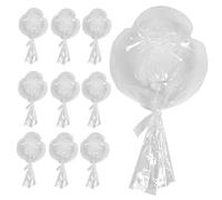 GLEAVI 10 Pièces Ballons Bobo Transparents Clairs pour Décorations de Ballons à Bulles pour Anniversaires Célébrations Spéciales