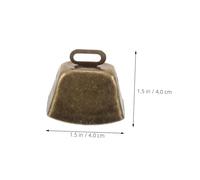 GLEAVI 10 Pièces Cloches Vache Vintage avec Bords Arrondis Sécurisés Mini Cloches Pâturage pour Décoration Mariage Bricolage Carillons Éoliens et Ornements Maison
