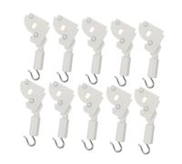 GLEAVI 10 Pièces Plastic Wand Tilter for Vertical Blind Control Hook Tilt Mechanism Replacement Parts with Locking System for Precise Light Adjustment and Easy Installation
