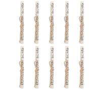 GLEAVI 10 Rouleaux de Mezouza Casher Hébraïque pour Porte, Rouleaux de Prière Bibliques 7,5 X 1 Cm, Décoration Juive de Bénédiction pour Maison, Ornement Religieux Traditionnel