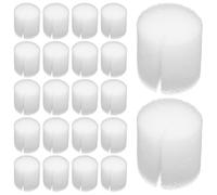 GLEAVI 100 Éponges Hydroponiques Blanches sans Terre 32 Mm pour Plantation, Bloc de Culture Germoir Perforations, Outil Jardinage Hydroponique pour Serrage et Culture Potagère