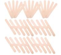 GLEAVI 100 Pièces Bâtonnets de Bricolage Jumbo en Bois Naturel pour Projets Créatifs et Activités D'apprentissage, Surface Lisse, pour Masque Facial et Cake Pop