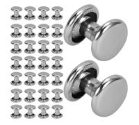 GLEAVI 100 Pièces Kit de Rivets de Fixation en Fer Argenté | Rivets D’album Photo, Bouche Creuse Solide, Prise Confortable, Accessoire Scrapbooking pour Reliure et Loisirs Créatifs