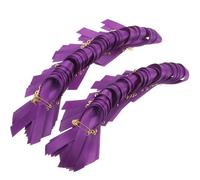 GLEAVI 100pcs Broches Ruban Pourpre en Tissu et Fer, Résistantes Déchirure et Réutilisables, pour Carnavals et Événements Caritatifs