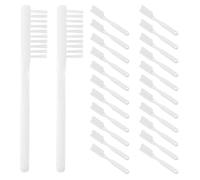 GLEAVI 100pièces Brosse à Dents Manuelle Souple à Manche Court pour Adultes Poignée Ergonomique Antidérapante pour Voyages Camping et Soins Bucco-dentaires