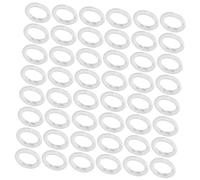 GLEAVI 100pièces Lot de Anneaux De Rideaux Plastique Transparent Amovibles pour Stores Romains Projets De Bricolage Rideaux Et Draperies Faciles à Installer